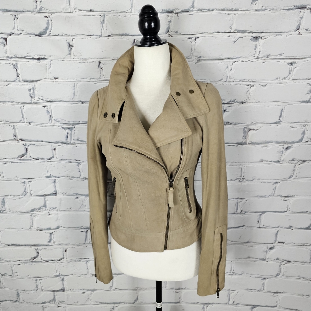 Mackage For Aritzia Suede Moto Jacket